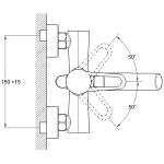 Змішувач для ванної G-lauf NUD3- A045-YW