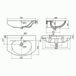 Умывальник Kolo Runa 70
