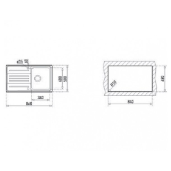 Мийка для кухні TEKA STAGE 45 B 860x500 Нержавійка