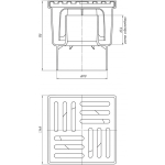 Трап зливний Ani Plast ТА 1210