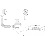 Сифон для ванни Ani Plast ЕC 155S