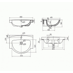 Умывальник Kolo Freja 65