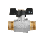 Кран кульовий Raftec BLACK PN50 ЗЗ 1/2’’ метелик DRB1111