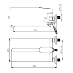 Смеситель для ванной VENTA BF325DC