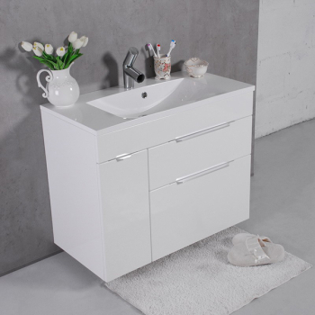 Тумба навісна Fancy Marble Amelia 900 з умивальником Amelia 900 (Bermuda2 0709101)