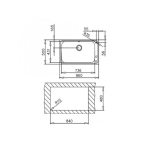 Мийка для кухні TEKA BAHIA 1B Plus 860х500 Нержавійка