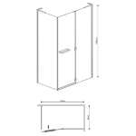 Душова кабіна Eger Megerka 190x80x120 599-330/1R