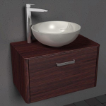 Тумба навісна Fancy Marble Fiji 700 з умивальником Mona 420  і стільницею