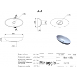 Умывальник Miraggio NICE 600 белый глянец