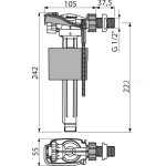 Впускной механизм Alcaplast A16-1/2'