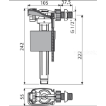 Впускной механизм Alcaplast A15-1/2'