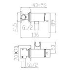 Смеситель для биде VENTA BG21LVC