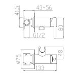 Смеситель для биде VENTA BG22LVB