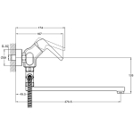 Смеситель для ванной G-lauf LEF6- A232