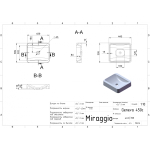 Умывальник Miraggio GENEVA 450 белый глянец