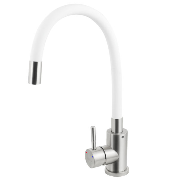 Змішувач для кухні VENTA з гнучким виливом VA3008E-white