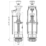 Зливний механізм Ani Plast WC 70 30 M
