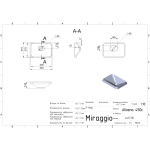 Умывальник Miraggio ALBENA  450 белый глянец + перелив