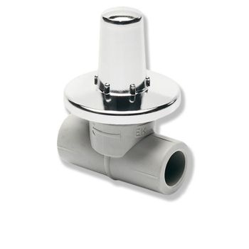 Вентиль під штукатурку прохідний PPR Ekoplastik 25мм SVEPLK025X