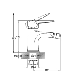 Смеситель для биде G-lauf NUD2- A045YB