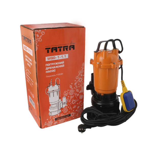 Фекальний насос TATRA-line WQD1-1.1 А чавун