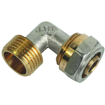 Коліно нерозбірне металопластиковое ЭКО ЗЗ 16x1/2'