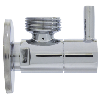 Кран кутовий з керамічним запірним елементом Raftec PN10 ЗЗ 1/2 'x3/4'