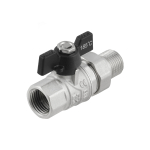 Кран шаровый с американкой Raftec BLACK PN40 ВН 1/2' бабочка