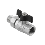 Кран шаровый с американкой Raftec BLACK PN40 ВН 1/2' бабочка