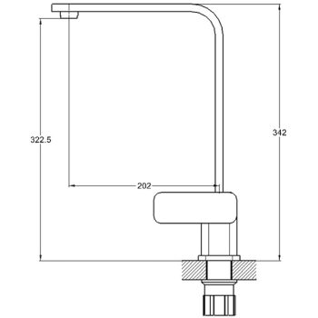 Змішувач для кухні G-lauf NEB4- A123