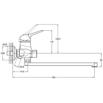 Смеситель для ванной G-lauf KLO7- A048