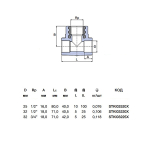 Трійник PPR Ekoplastik 25мм ВВ 1/2' STKI02520X