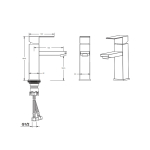 Змішувач для умивальника VENTA VC102MS