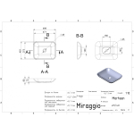Умывальник Miraggio MARTEEN 500 белый глянец