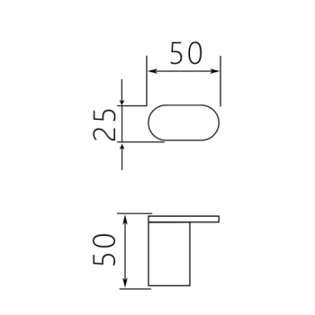 Гачок настінний VENTA V210N сатин