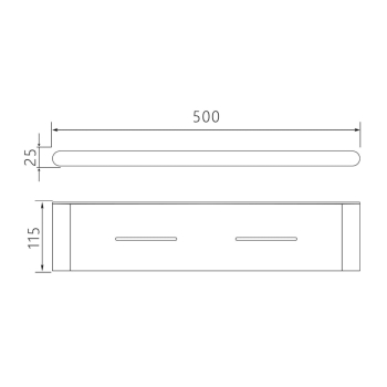 Полиця VENTA V265N сатин