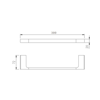 Тримач для рушника VENTA V160C хром