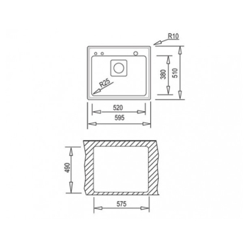 Мийка для кухні TEKA FRAME 1B Plus 595x510 Нержавійка