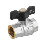 Кран кульовий Raftec BLACK PN50 ВВ 1/2' метелик DRB1