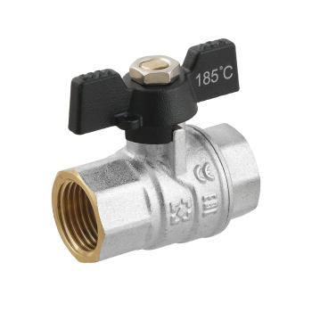 Кран кульовий Raftec BLACK PN50 ВВ 1/2' метелик DRB1
