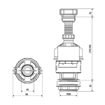Сливной механизм KK Pol ZSO/200+AKC/986