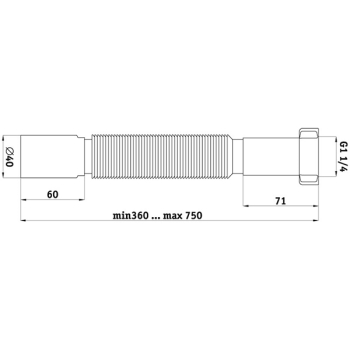 Гнучка труба Ani Plast K 204 1 1/4 'х40 мм