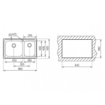 Мийка для кухні TEKA CLASSIC MAX 2B LHD 860x500 Нержавійка