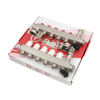 Колектор PLM 1'x3/4' 5 виходів з повітровідвідником з термоклапанами без євроконусів