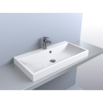 Умывальник Miraggio VARNA 800 белый глянец + перелив