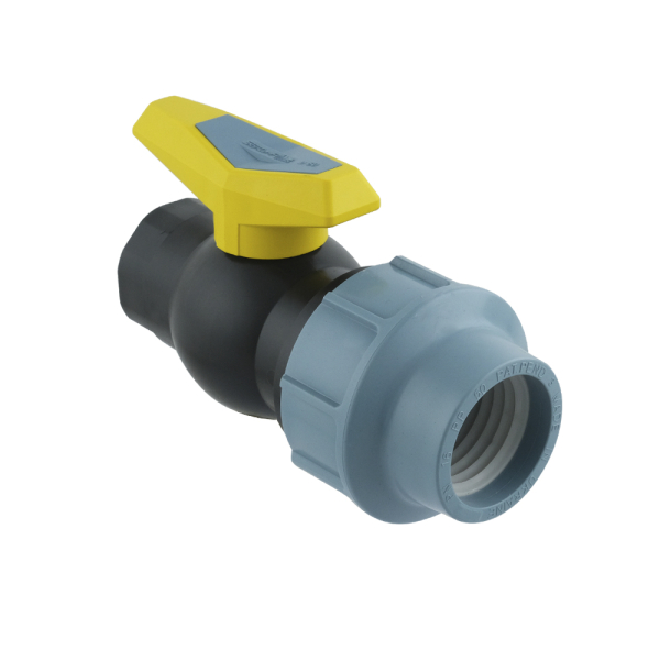 Кран кульовий ПНД SantehPlast 50мм 1 1/2'