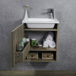 Тумба навісна Fancy Marble Java 400 з умивальником Ida 400C