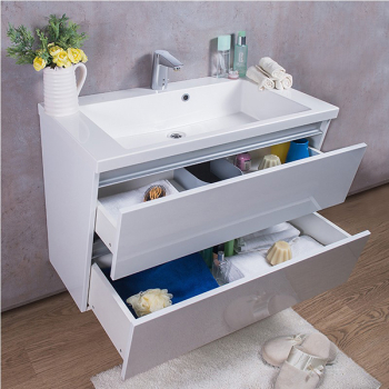 Тумба навісна Fancy Marble Cyprus80 з умивальником Peggy 850C