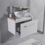 Тумба навісна Fancy Marble Fiji 700 з умивальником Mona 420  і стільницею