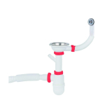 Сифон для мойки PLM 3 1/2'x40 с резьбовым выпуском/с гофротрубой 40x40/50 PM 40 SF 20 07